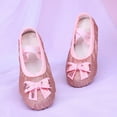 thumbnail image 1 of HAOTAGS Girls' Dance Shoes, Ballet Soft Soled Breathable Dance Practice Shoes Hot Pink 5.5 T, 1 of 3