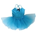 thumbnail image 1 of HAOTAGS Girls Dance Tutu Leotard,Tank Leotard Ballet Princess Performance Dancewear Practice Dress Blue 10-11, 1 of 5