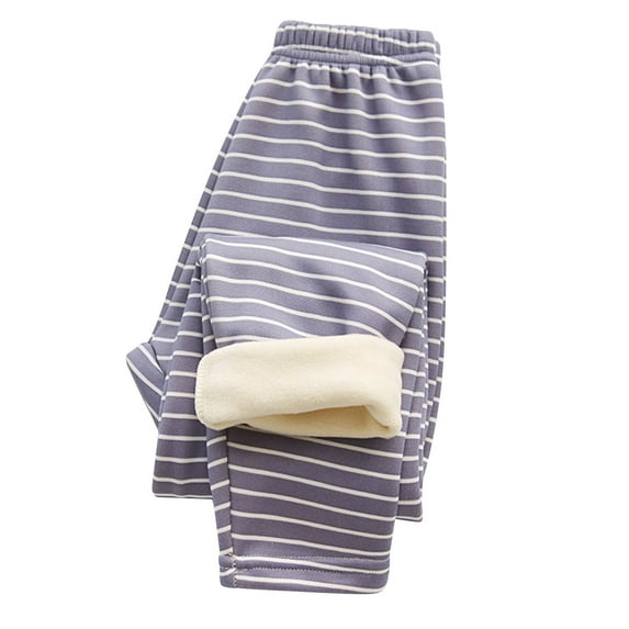 HAOTAGS Girls Fleece Lined Leggings Winter Warm Cotton Solid Thick Thermal Tights Pants Blue Size 3Years