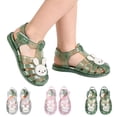 thumbnail image 1 of HAOTAGS Girls Gladiator Sandals – Summer Bunny Closed Toe Breathable Beach Shoes Pink Size 9, 1 of 7