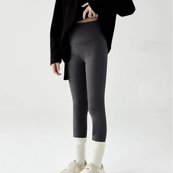 HAOTAGS Girls Hight Waist Leggings (3-10Years) Casual Slim Fit Sport Leggings for Running Yoga Gray Size 3 Years