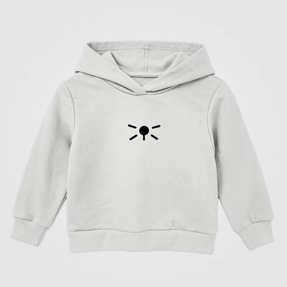 HAOTAGS Girls Hoodie Sweatshirt (0-6 Years) Cute Casual Pullover Tops White Size 2T