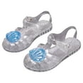 thumbnail image 1 of HAOTAGS Girls Jelly Sandals, Roman Style Closed Toe Non-slip Soft Soled Summer Shoes Light Blue 1.5 T, 1 of 7