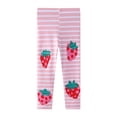 thumbnail image 1 of HAOTAGS Girls Printed Leggings/Flared Pants（2-8), Kids High Waist Lounge Pants Girls Active Dance Running Workout Yoga Pants Pink 5 Years, 1 of 4