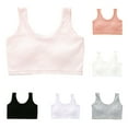 thumbnail image 1 of HAOTAGS Girls Seamless Training Bra (13-17) Cami Sport Bra Stretch Performance Seamless Bra Pink Size 14 Years, 1 of 5