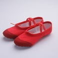 thumbnail image 1 of HAOTAGS Girls Soft Sole Ballet Shoes, Practice Solid Color Snowflake Yoga and Dance Footwear Red 36, 1 of 6