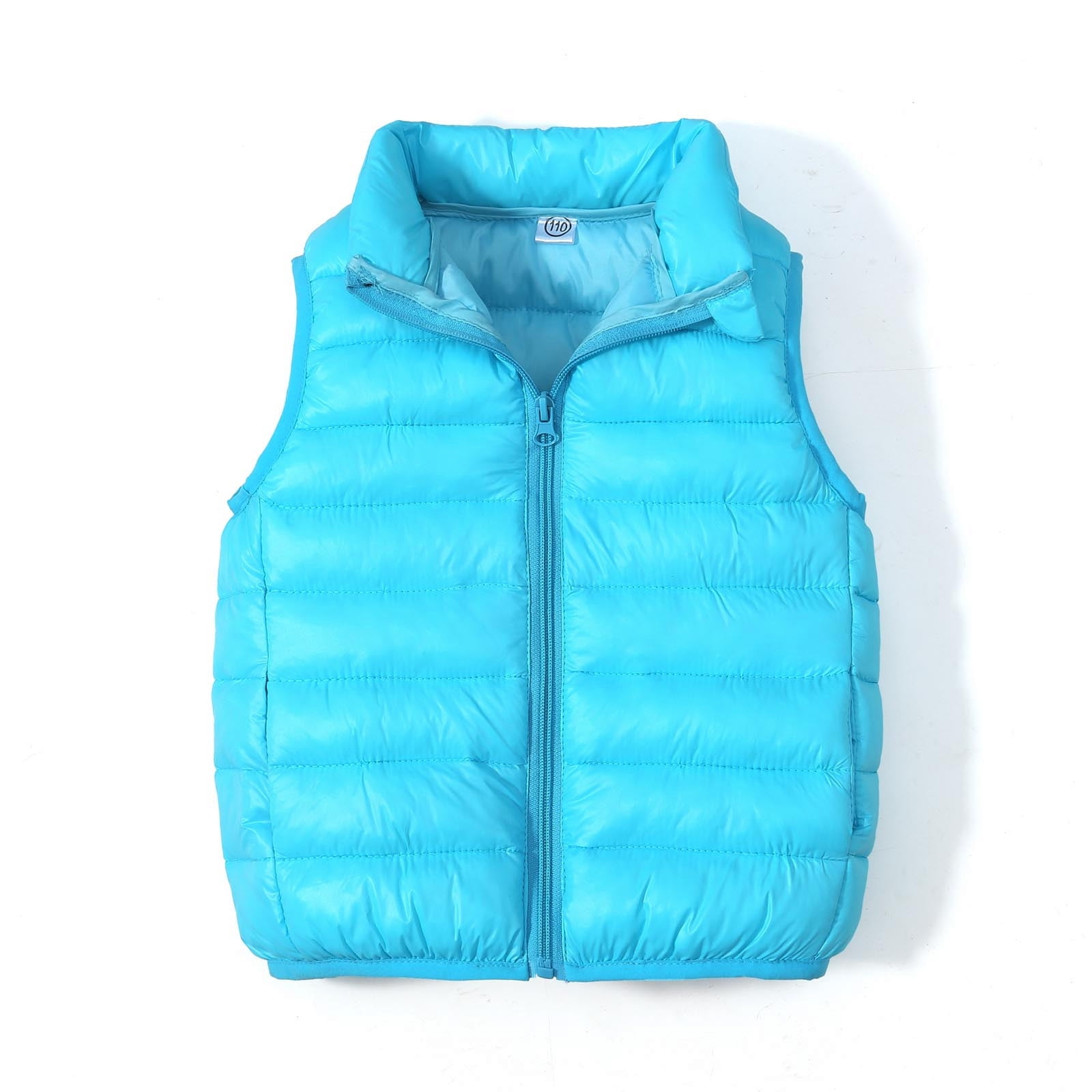 トップス BoTT / WASHED DUCK VEST / LIGHT BLUE HAOTAGS Girls and Toddlers' Lightweight Packable Puffer Vest