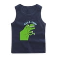 thumbnail image 1 of HAOTAGS Graphic Tank Tops for Toddler Boys and Girls(1-12) Casual Sleeveless Summer Cotton Tops for Kids Navy Size 11 Years, 1 of 2