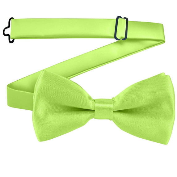 HAOTAGS Kids Bow Tie, College Style Shirt School Uniform Solid Student Necktie Mint Green Free Size