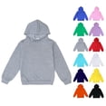 thumbnail image 1 of HAOTAGS Kids Hoodie Long-Sleeve Hooded Sweatshirt (Ages 1–15) Lightweight, Comfortable Pullover Hoodie for Boys and Girls Gray Size 3T, 1 of 6