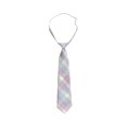 thumbnail image 1 of HAOTAGS Kids Preppy Style Tie, School Uniform Junior Student Plaid Causal Neckties Pink Free Size, 1 of 2