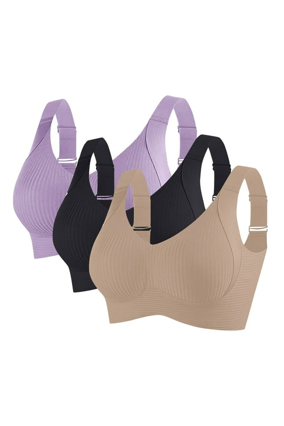 Ladies Bras,Nursing Everyday Evolution Wirefree Bralette Beige XXXL