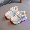 thumbnail image 1 of HAOTAGS Light Up Shoes for Toddler Boys Girls Shiny Toddler Sneakers for Christmas Birthday Blue Size 7 Toddler, 1 of 8