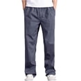 thumbnail image 1 of HAOTAGS Men Cargo Pants, Lightweight Zippered Pockets Multiple Zipper Pockets Casual Pants Dark Gray L, 1 of 6