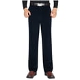thumbnail image 1 of HAOTAGS Men Pants, High Waist Corduroy Button with Pocket Casual Pants Blue M, 1 of 9