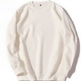 thumbnail image 1 of HAOTAGS Men's Casual Crewneck Sweatshirt Couple's Long Sleeve Pullover Beige Size L, 1 of 3