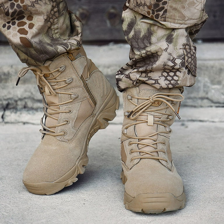 Khaki army hotsell boots