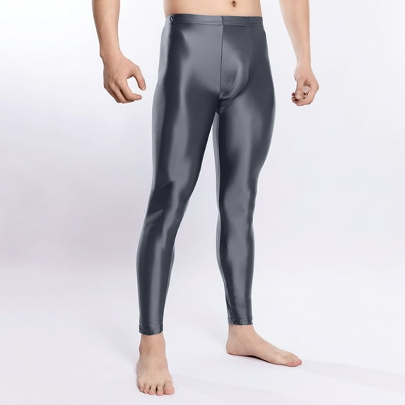 HAOTAGS Men's Pants for Sports, Solid Lightweight High Elasticity Casual AthleticTrousers Gray L