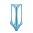 thumbnail image 1 of HAOTAGS Men's Sexy Low Waist Panties Breathable Mesh Wrestling Singlet Sexy Mens Lingerie Sky Blue Size M, 1 of 2