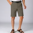 thumbnail image 1 of HAOTAGS Mens Casual Shorts Summer Outdoor Work Golf Shorts with Pockets Army Green Size 3XL, 1 of 5