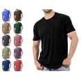 thumbnail image 1 of HAOTAGS Mens T-Shirt Short Sleeve Crew Neck Soft Tees Classic Plain Tshirts Khaki Size 2XL, 1 of 6