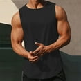 thumbnail image 1 of HAOTAGS Mens Tank Tops Sleeveless Muscle T Shirts for Men's Fitness,Quick Dry Gym Tank Top for Men Black Size L, 1 of 1