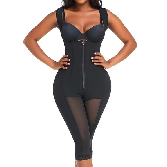 HAOTAGS Oversized Shapewear Bodysuit Women, High-Compression Tummy Control Sleeveless Cami Everyday Shaping Black XL