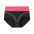 thumbnail image 1 of HAOTAGS Period Underwear for Women,Side Leakage Antimicrobial Protection Mid-Rise Solid Breathable Underwear Watermelon Red L, 1 of 2