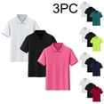 thumbnail image 1 of HAOTAGS Polo Shirt 3 Piece Set Short Sleeve Tops with Shorts Casual Sportswear Tracksuit for Boy Green Size 8, 1 of 9
