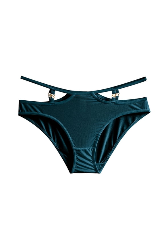 Seamless Women Panties,Seamless Comfortable Causal V-Strings Thong Green M