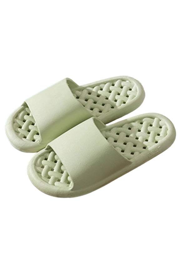 Slippers for Men & Women,Flats Open Toe Hollow - Hole Design Bathrooms Footwear Green