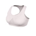 thumbnail image 1 of HAOTAGS Sports Bras for Women, Removable Padding Racerback Elastic Hem Lightweight Yoga Bra White 2XL, 1 of 8