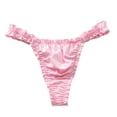 thumbnail image 1 of HAOTAGS Stretch Women's Panties,Causal Comfortable Moisture-Wicking V-Strings Thong Pink XL, 1 of 8