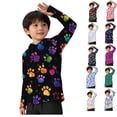 thumbnail image 1 of HAOTAGS Sun Protection Athletic Shirts Boys,Long Sleeve UV Protection Hooded Breathable Hoodies Black 11-12T, 1 of 6