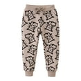 thumbnail image 1 of HAOTAGS Sweatpants for Boys and Girls Active Jogger Pants Graphic Print Casual Pull-On Pants with Pocket Drawstring for Toddler Khaki Size 5 Years, 1 of 9