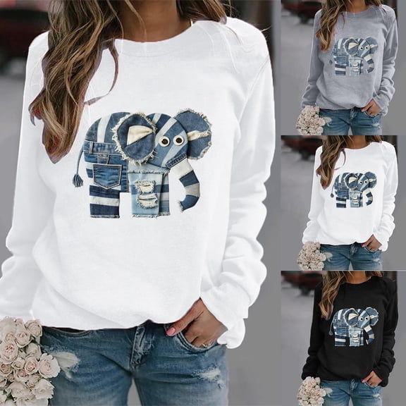 HAOTAGS T - Shirts Women, Casual Short Sleeve Round Neck Daily Tees White L