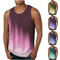 thumbnail image 1 of HAOTAGS Tank Top Men, Summer Outerwear Breathable Sleeveless Causal Tops Purple 2XL, 1 of 5