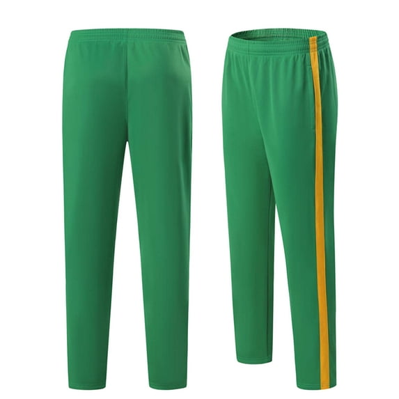 HAOTAGS Teen Boys School Sport Joggers with Pockets(8-18) Casual Outdoor Pants for Running Green Size 12 Years