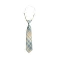 thumbnail image 1 of HAOTAGS Teen Checkered Neck Tie, School Shirt Academic Accessories Plaid Unisex Causal Neckties Yellow Free Size, 1 of 2