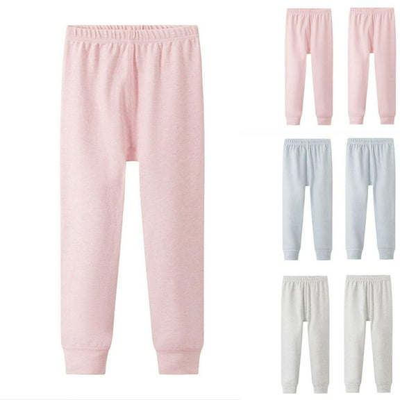 HAOTAGS Teen Girls Pajama Pants(4-15), Fall Winter Warm Loungewear Casual Home Sleepwear Pants Blue 9 Years