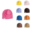 thumbnail image 1 of HAOTAGS Thin Pull-On Beanie Cap for Boys Girls,Breathable Stacked Solid Causal Headwear Pink Free Size, 1 of 3
