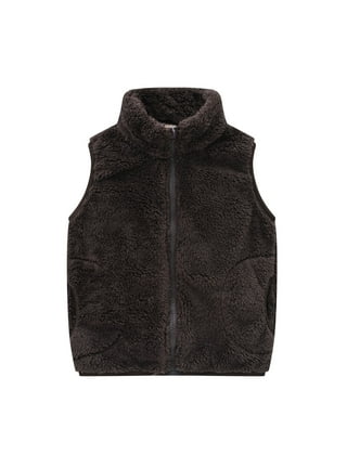 Girls fur waistcoat best sale