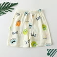 thumbnail image 1 of HAOTAGS Toddler Boys Girls Cotton Shorts for Kids Cute Print Lounge Sleep and Play Summer Clothing Beige Size 1-2 Years, 1 of 3