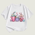 thumbnail image 1 of HAOTAGS Toddler Boys Girls Easter Graphic Tshirts Short Sleeve Crew Neck Tee Tops Casual Summer Outfits White Size 2 Years, 1 of 3