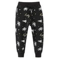 thumbnail image 1 of HAOTAGS Toddler Boys Pants, Elastic Narrow-legged Casual Sports Pants Graphic Print Black 3 T, 1 of 8
