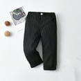 thumbnail image 1 of HAOTAGS Toddler Boys' Pull-on Relaxed Fit School Uniform Pant With Button Casual Stright Type Pants Black Size 6 Months, 1 of 3