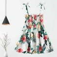 thumbnail image 1 of HAOTAGS Toddler Girls 2025 Summer Sleeveless Dress Graphic Print Dress for Toddler Kids Green Size 1-2 Years, 1 of 8