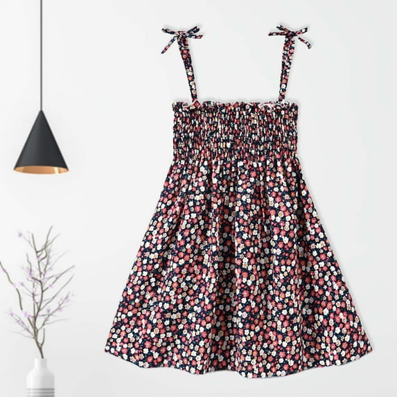 HAOTAGS Toddler Girls 2025 Summer Sleeveless Dress Graphic Print Dress for Toddler Kids Watermelon Red Size 4-5 Years