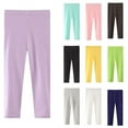 thumbnail image 1 of HAOTAGS Toddler Girls Every Day Leggings(2-8), Casual Home School Cotton Underpants Navy 4-5Years, 1 of 2