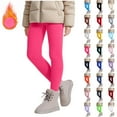 thumbnail image 1 of HAOTAGS Toddler Girls Leggings Fleece Lined, Fall Winter Warm Yoga Pants Casual High Waisted Full Length Leggings Beige 3 Years, 1 of 10